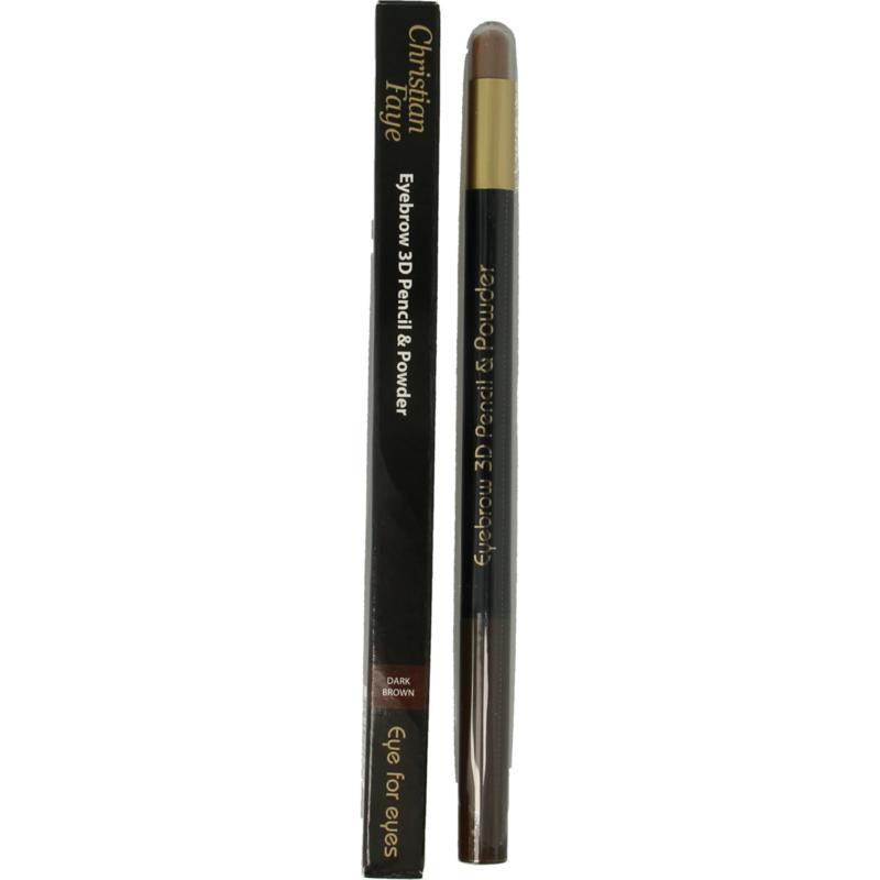 Christian Faye Eyebrow 3D Pencil & Powder Dark Brown (1 gr)