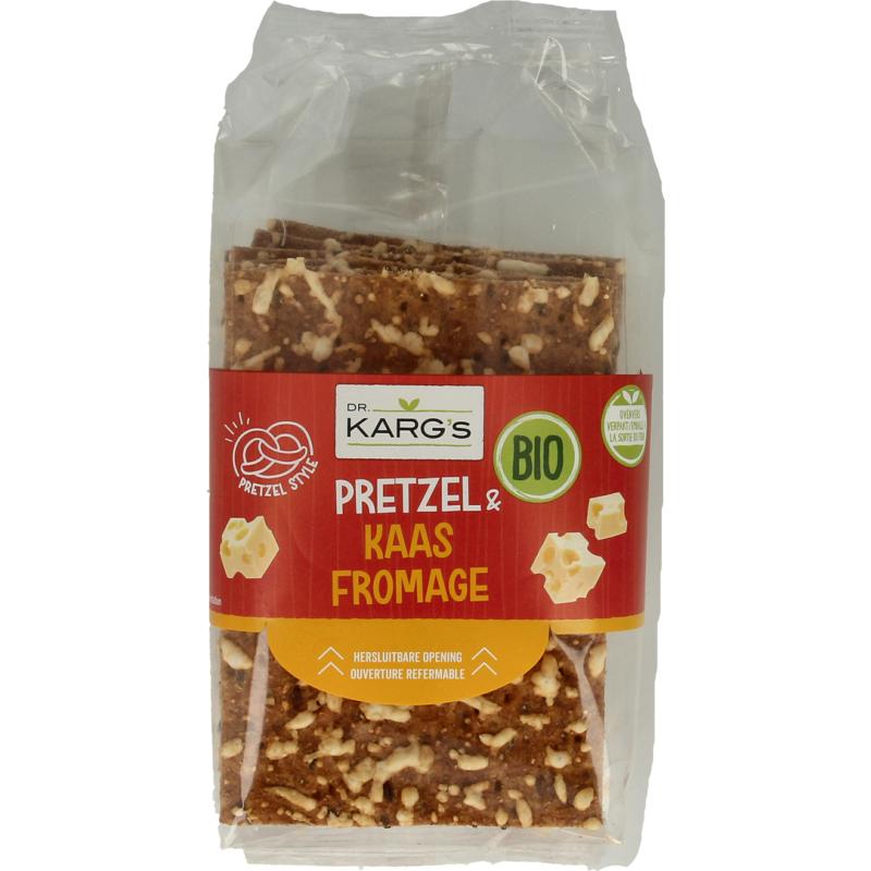 Dr Karg Crackers Pretzel Kaas Bio (160 gr)