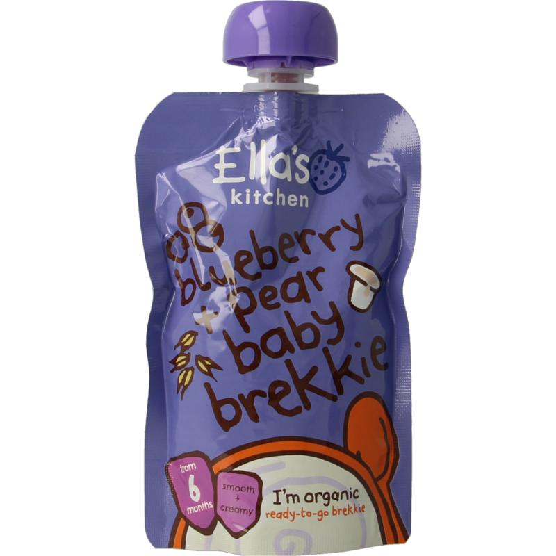 Ella's Kitchen Baby Bosbessen Ontbijtje 6+ Maanden Bio (100 gr)