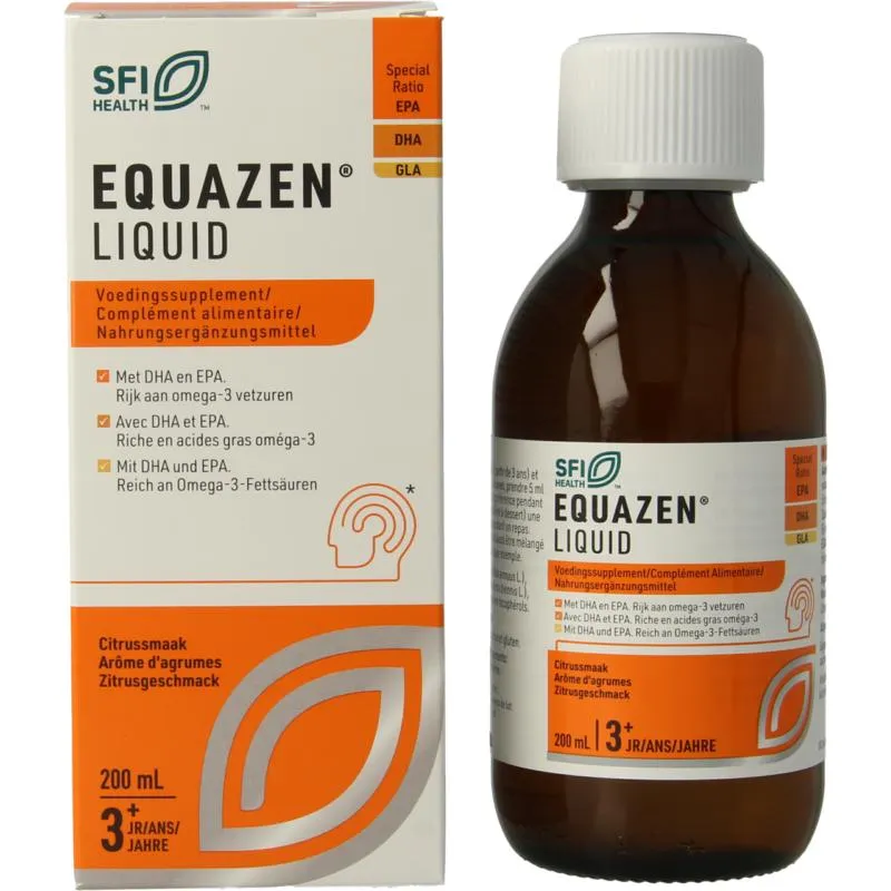 Equazen Equazen Liquid Citrus Omega 3- & 6-Vetzuren (200 ml)