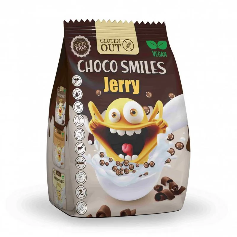 Gluten Out Jerry Choco Smiles Glutenvrij (375 gr)