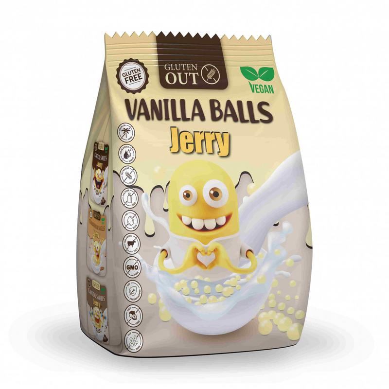 Gluten Out Jerry Vanille Balls Glutenvrij (375 gr)