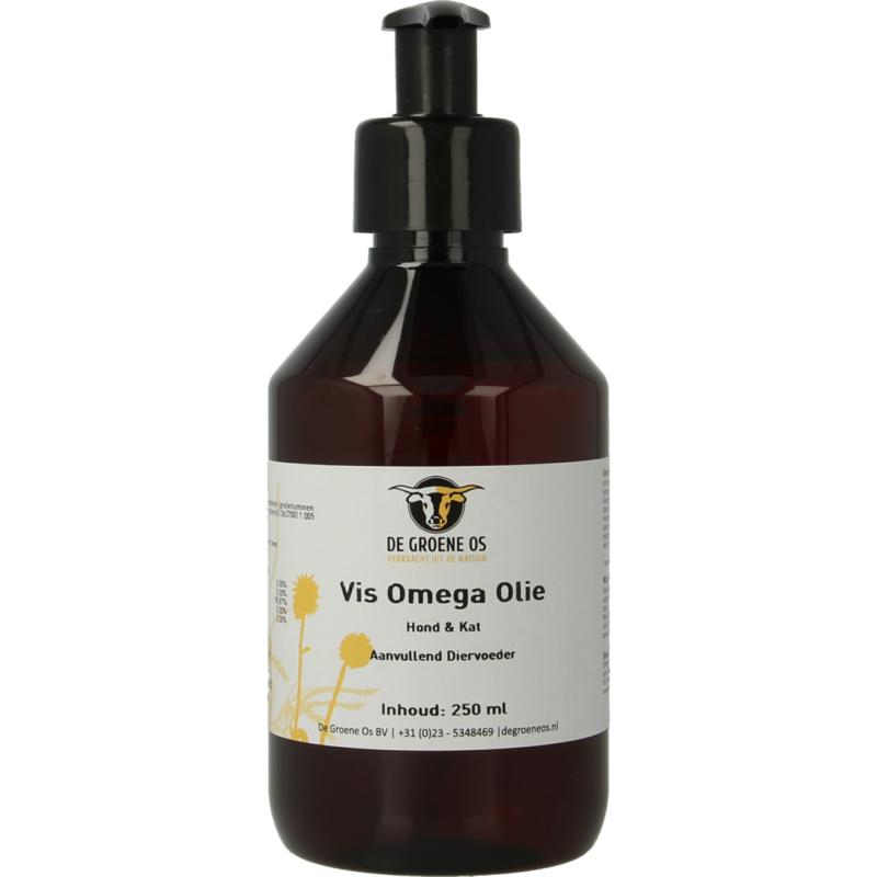 De Groene Os Vis Omega Hond/Kat (250 ml)