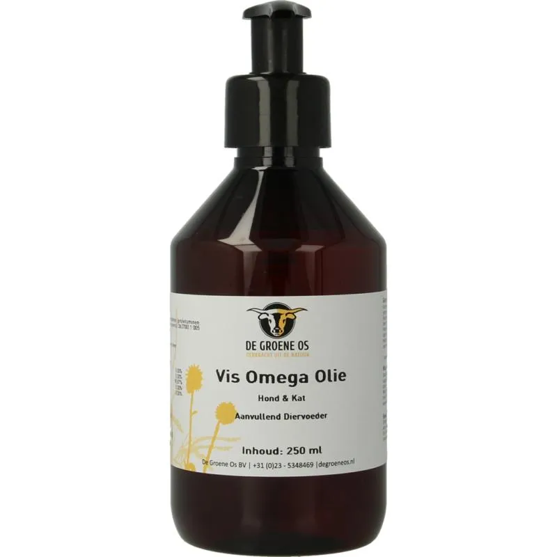 De Groene Os Vis Omega Hond/Kat (250 ml)