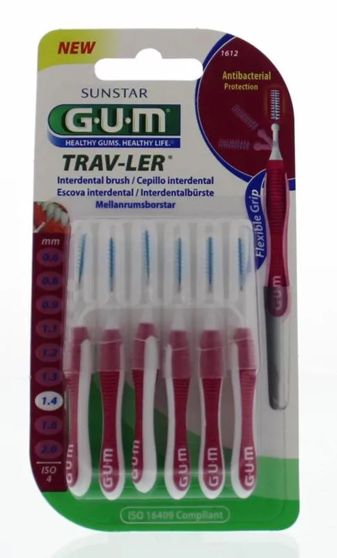 Gum Trav-Ler Ragers 1.4mm (6 stuks)