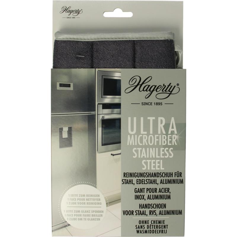 Hagerty Microfiber Gloves Stainless Steel (1 stuk)