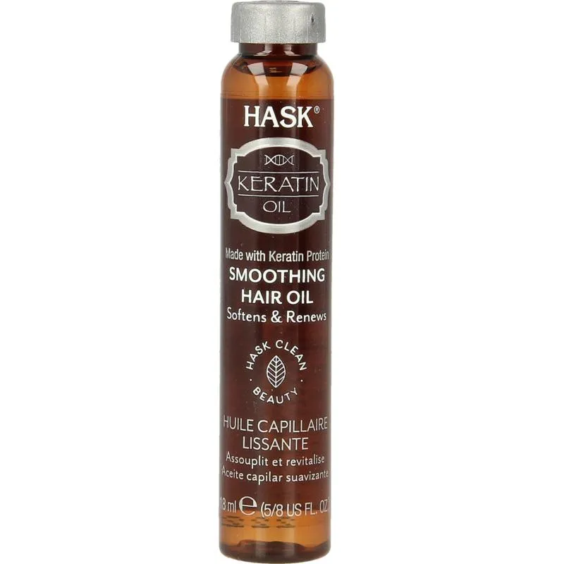 Hask Keratin Protein Smoothing Shine Haarolie (18 ml)