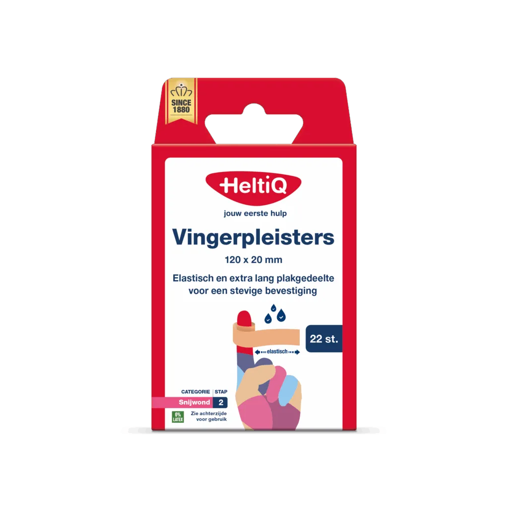 Heltiq Vingerpleisters 120 x 20mm (22 stuks)