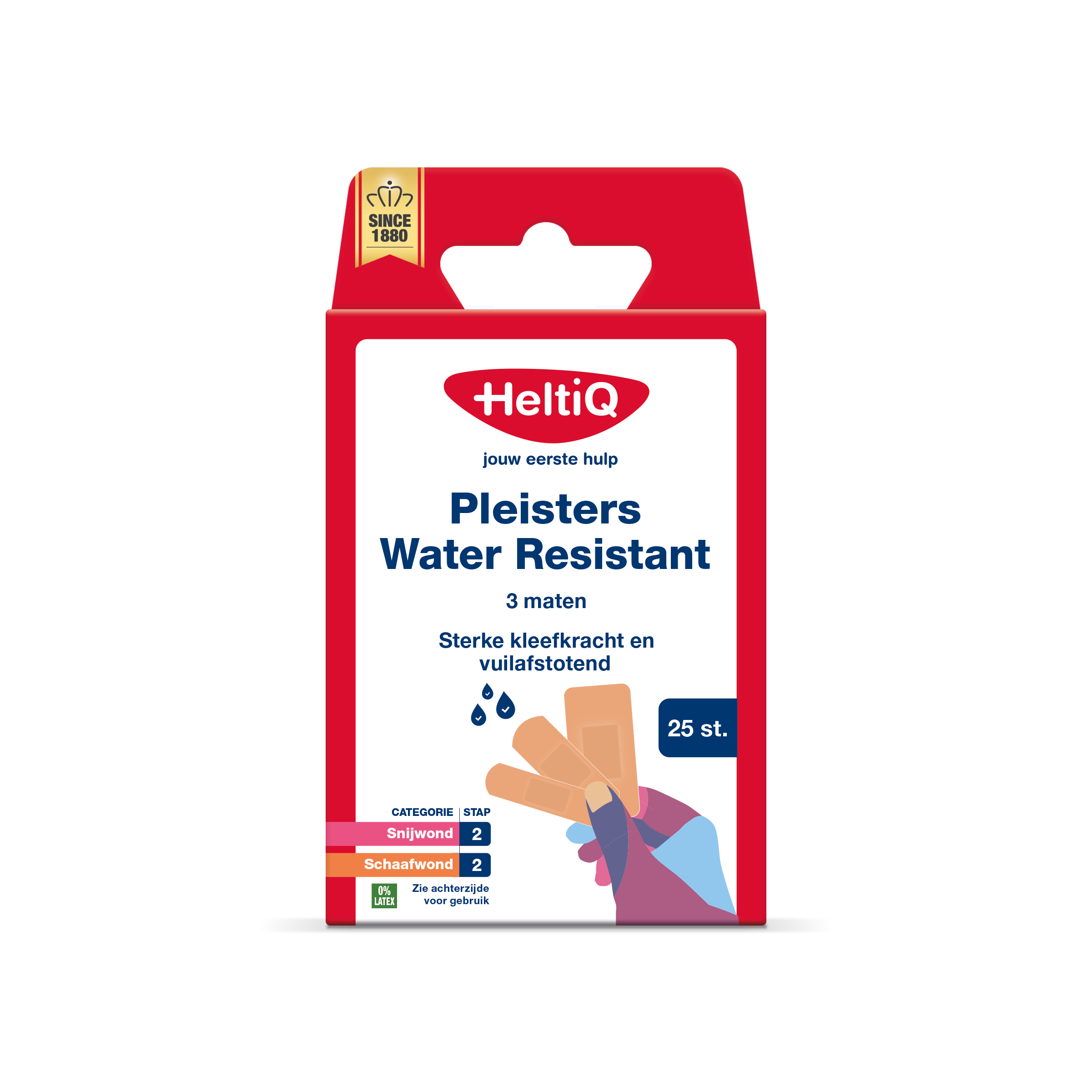 Heltiq Pleisters Water Resistant 3 Maten (25 stuks)