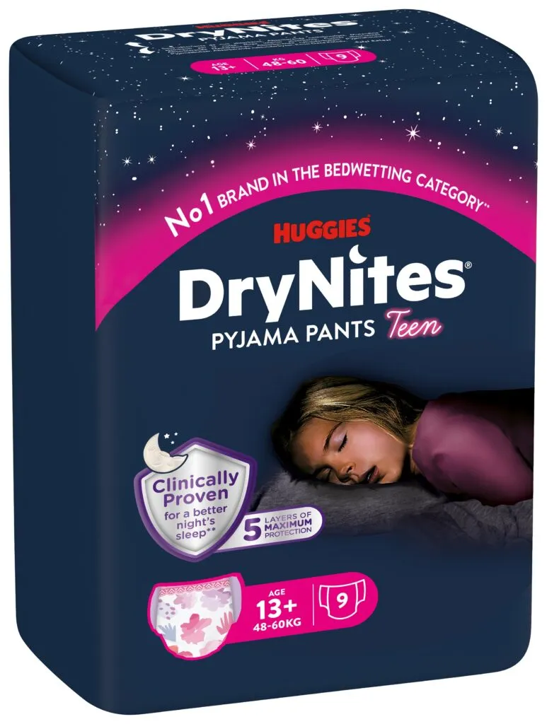 Huggies Drynites Teen 13+kg Girl (9 stuks)