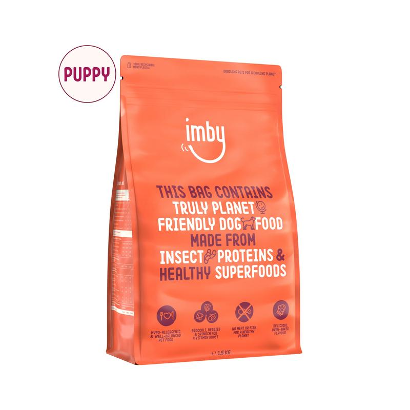 Imby Pet Food Hondenbrokken Insecteneiwit Puppy 1-12 Maanden (1500 gr)