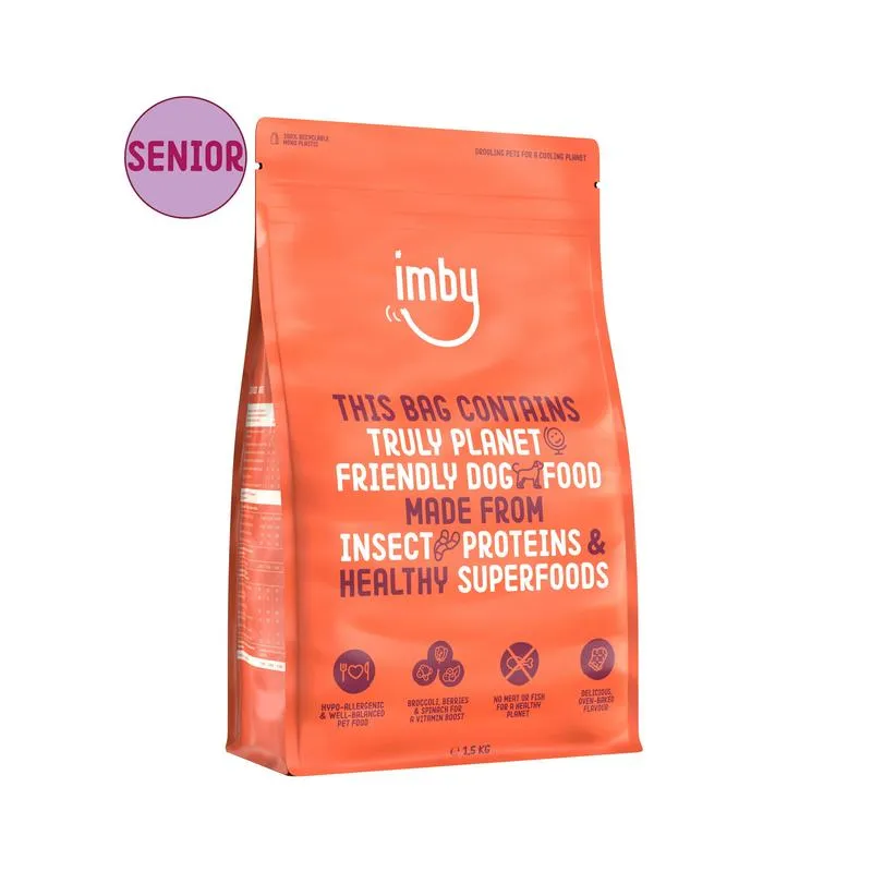 Imby Pet Food Hondenbrokken Insecteneiwitten Hond Senior 8+ (1500 gr)