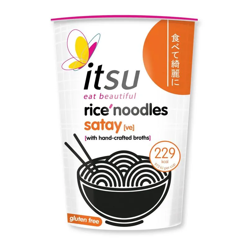 Itsu Satay Rice Noodles Cup Glutenvrij (63 gr)