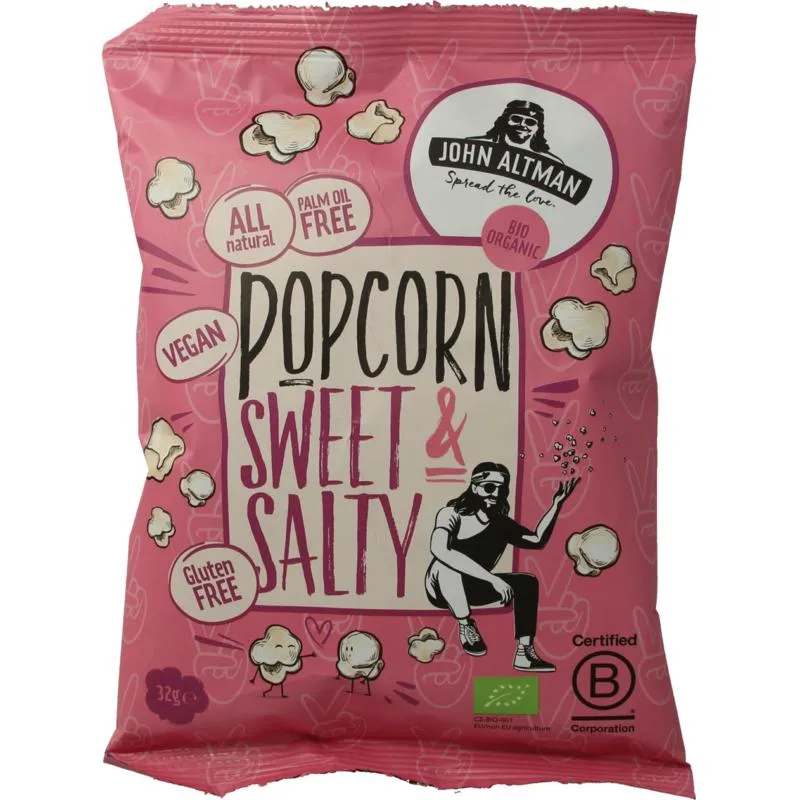 John Altman Popcorn Sweet & Salty Bio (32 gr)