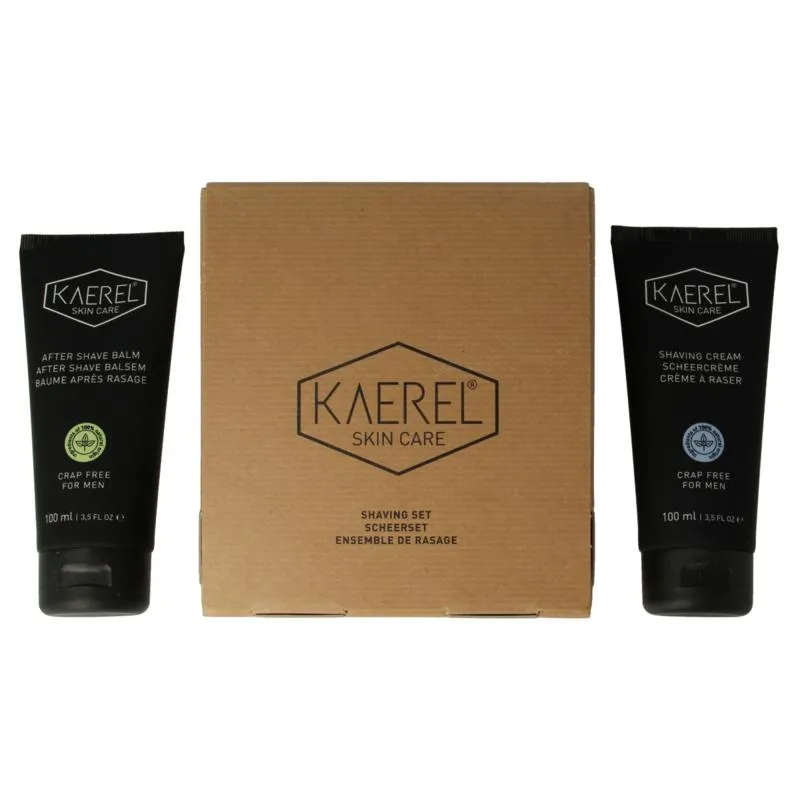 Kaerel Skin Care Shavingset Scheercreme & Aftershave (1 set)