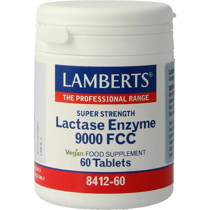 Lamberts Lactase Enzym 9000 FCC (60 tabletten)