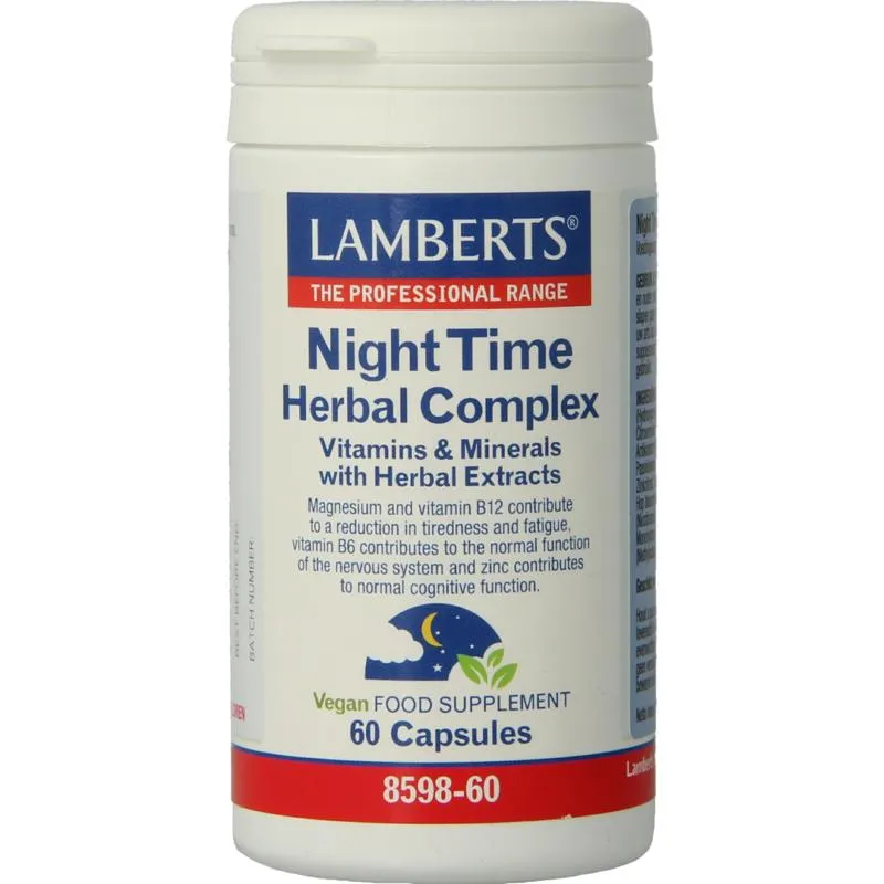 Lamberts Night Time Kruiden Complex (60 capsules)