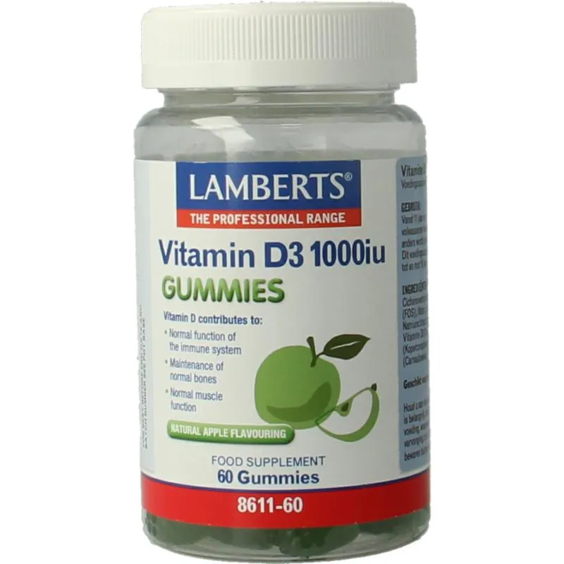 Lamberts Vitamine D3 100IE (60 gummies)
