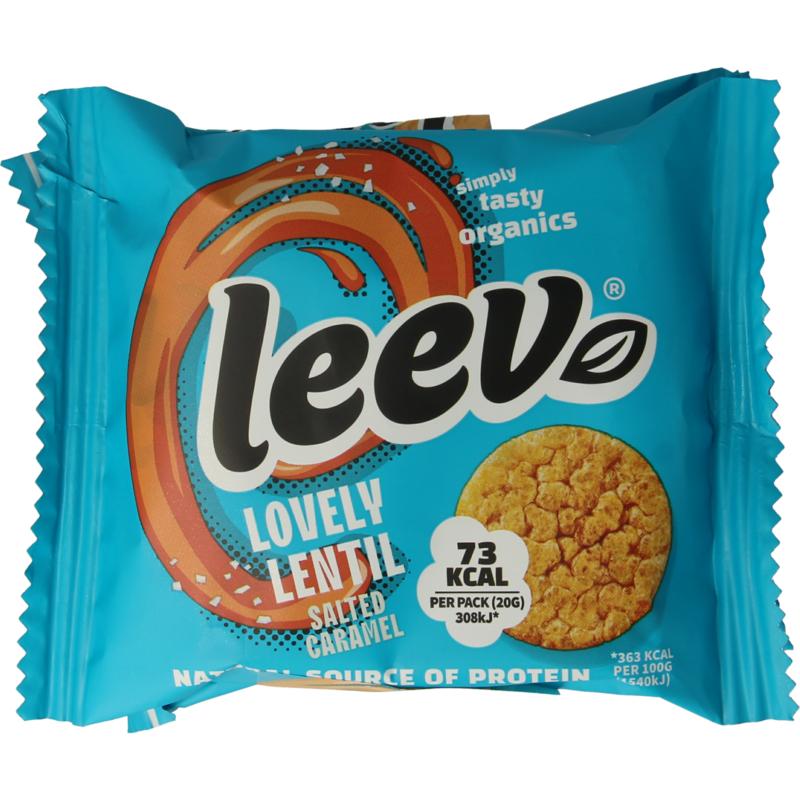 Leev Lovely Lentil Cakes Caramel Bio (60 gr)