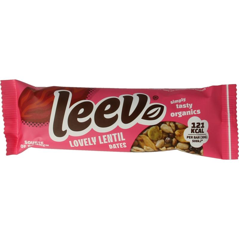 Leev Lovely Lentil Bar Dates Bio (30 gr)