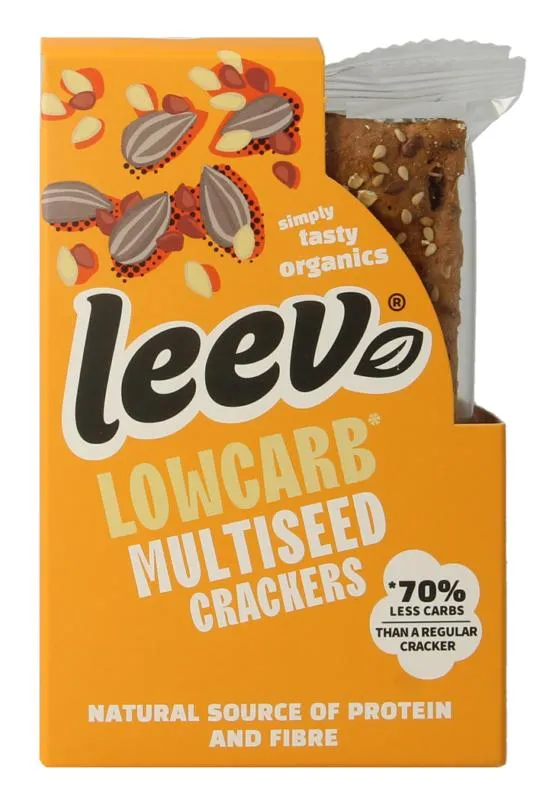 Leev Lowcarb Crackers Multiseed Bio (80 gr)