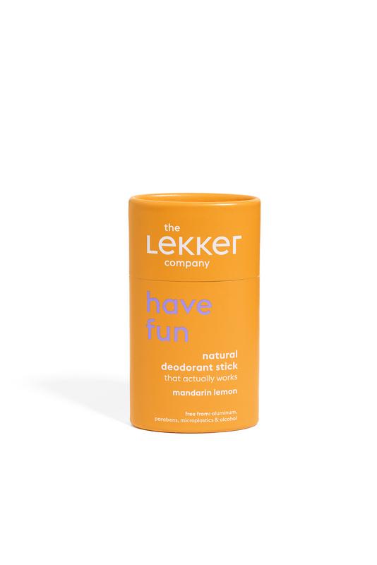 The Lekker Company Deodorant Stick Mandarijn & Citroen (40 gr)