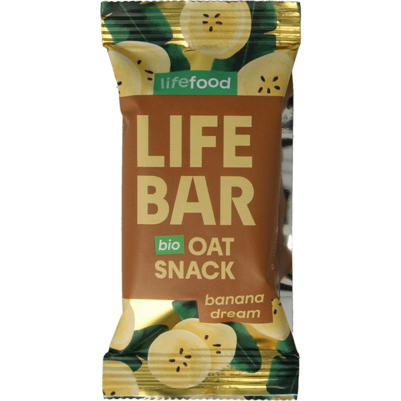 Lifefood Lifebar Oatsnack Banana Dream Bio (40 gr)