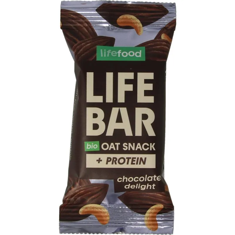 Lifefood Lifebar Oatsnack Proteine Chocolate Delight Bio (40 gr)