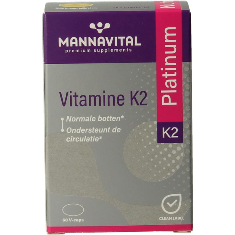 Mannavital Vitamine K2 (60 vega capsules)