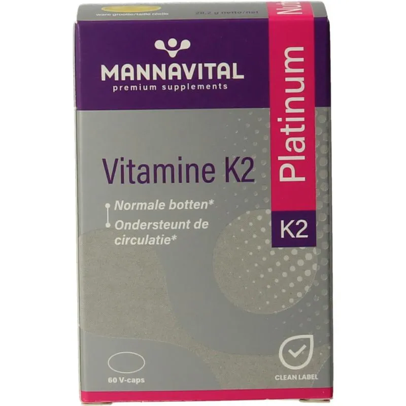 Mannavital Vitamine K2 (60 vega capsules)