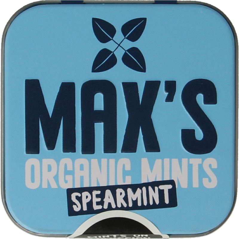 Max Mints Spearmint Blikje Vierkant Bio (35 gr)