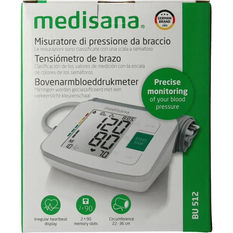 Medisana Bloeddrukmeter Bovenarm BU 512 (1 stuk)
