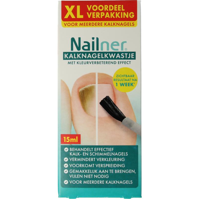 Nailner Kalknagelkwast 2-in-1 XL (15 ml)