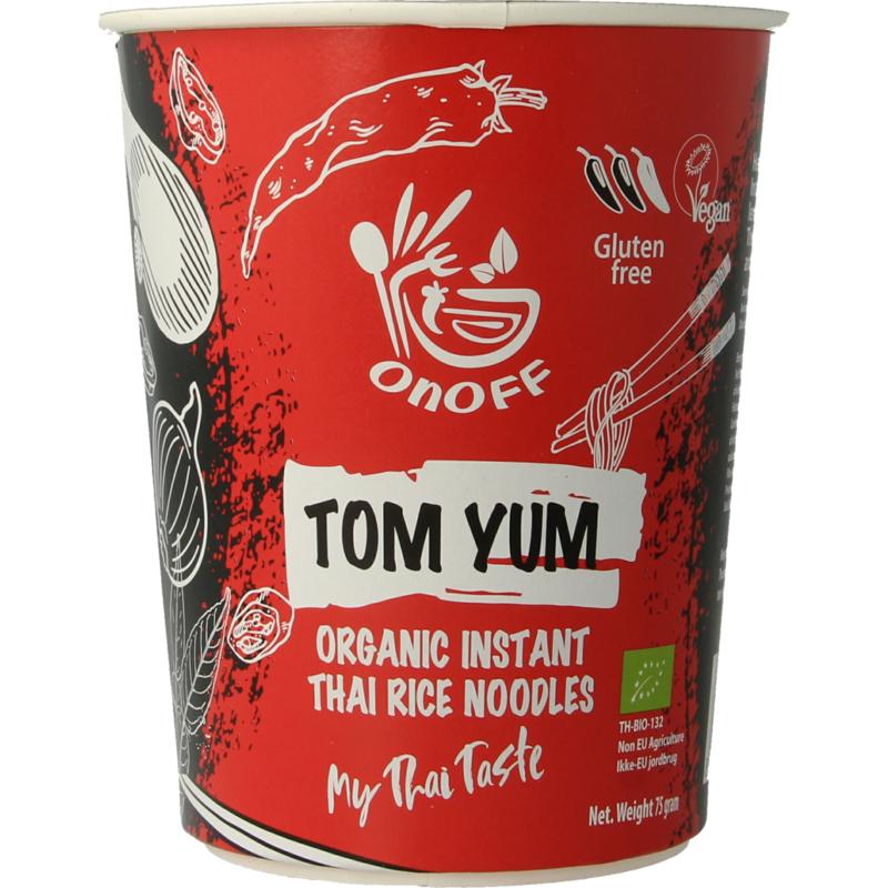 Onoff Instant Noodlesoup Tom Yum Bio (75 gr)