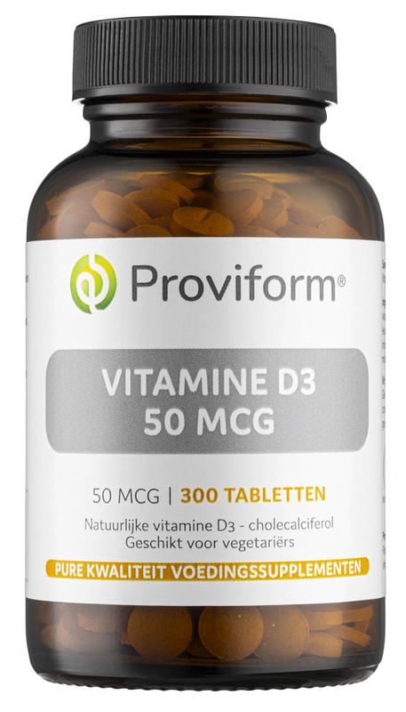 Proviform Vitamine D3 50 Mcg (2000Ie) (300 tabletten)