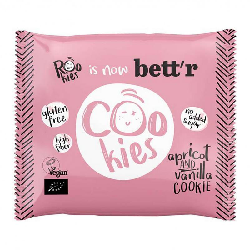 Rookies Cookie Apricot & Vanilla Glutenvrij Bio (40 gr)