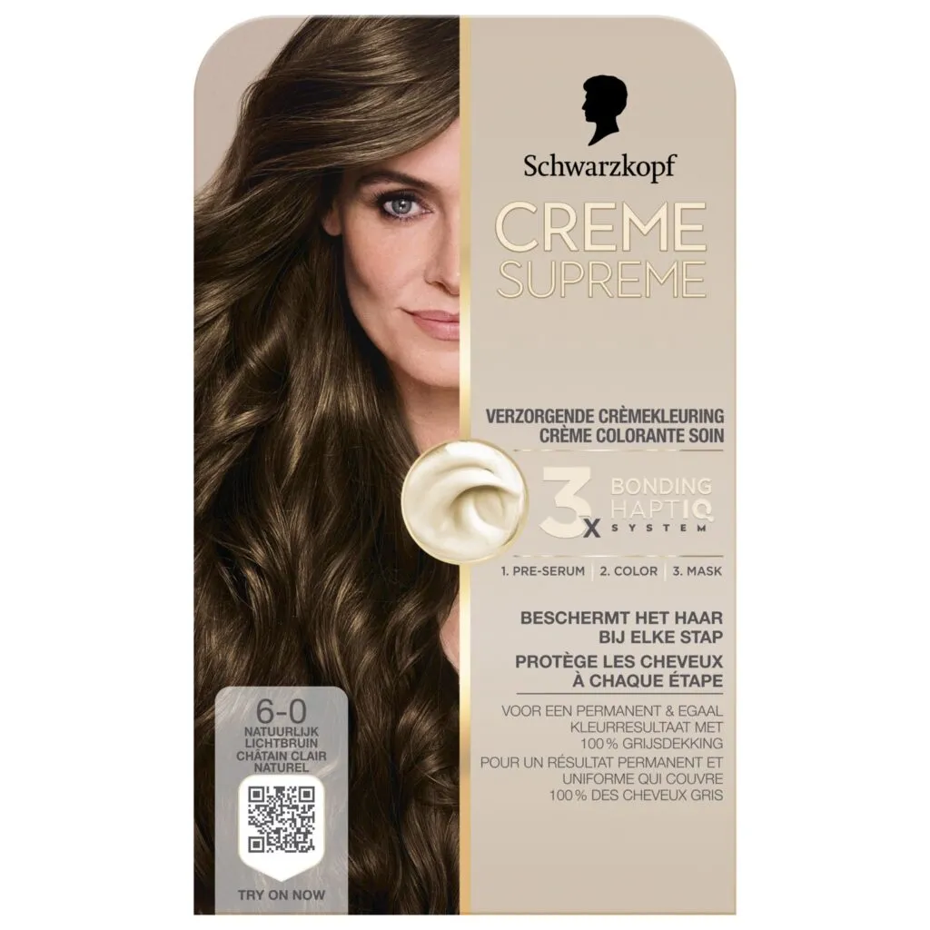 Schwarzkopf Creme Supreme 6-0 Licht Bruin (1 stuk)