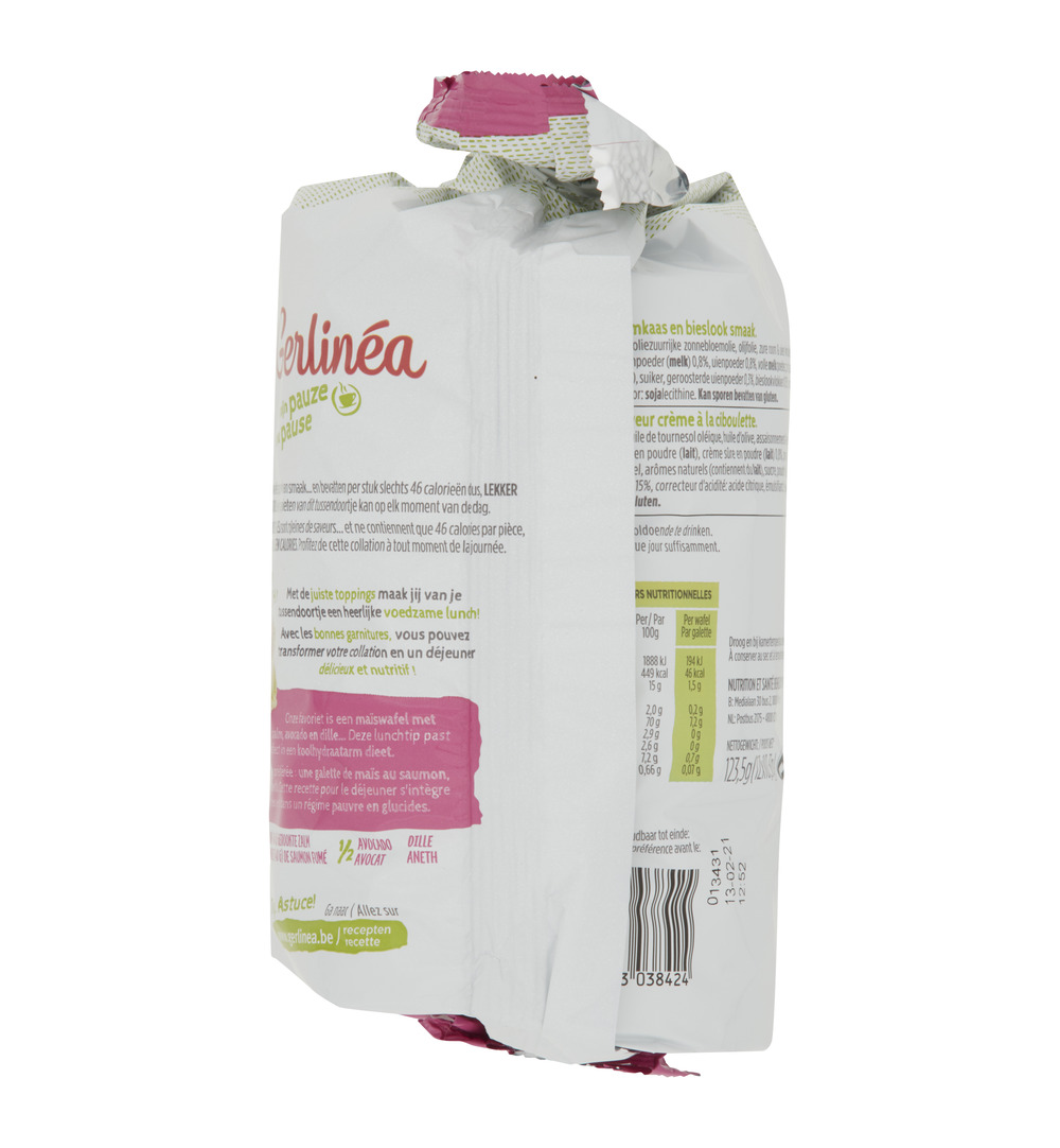 Gerlinéa Maiswafel zure room ui en bieslook (124 gr)