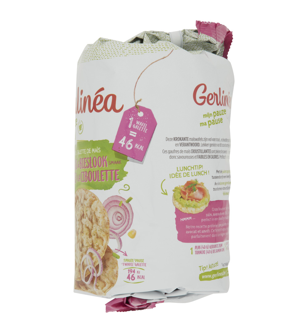 Gerlinéa Maiswafel zure room ui en bieslook (124 gr) - image 2