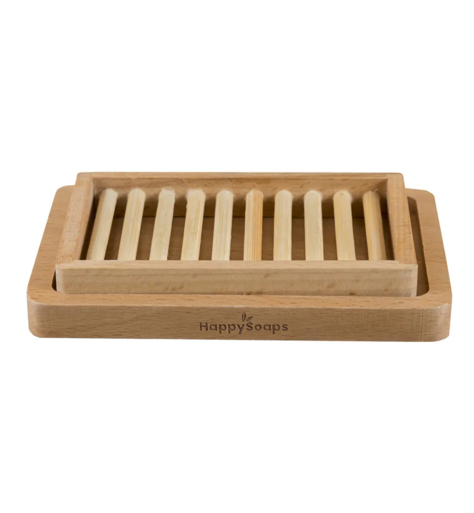 Happysoaps Houten Uitlekbakje Voor Afwaszeep (1 stuk)
