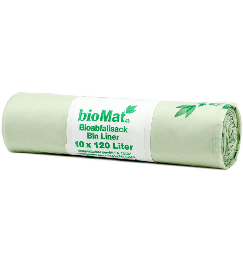 Biomat Wastebag compostable 120/140 liter (10 stuks)