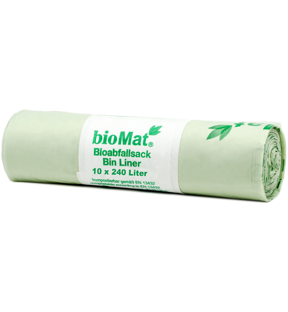Biomat Wastebag Compostable 240 Liter (10 stuks)