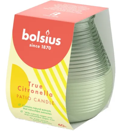 Bolsius True Citronella Patiolight 94/91green (1 stuk)