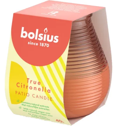 Bolsius True Citronella Patiolight 94/91 Earth (1 stuk)