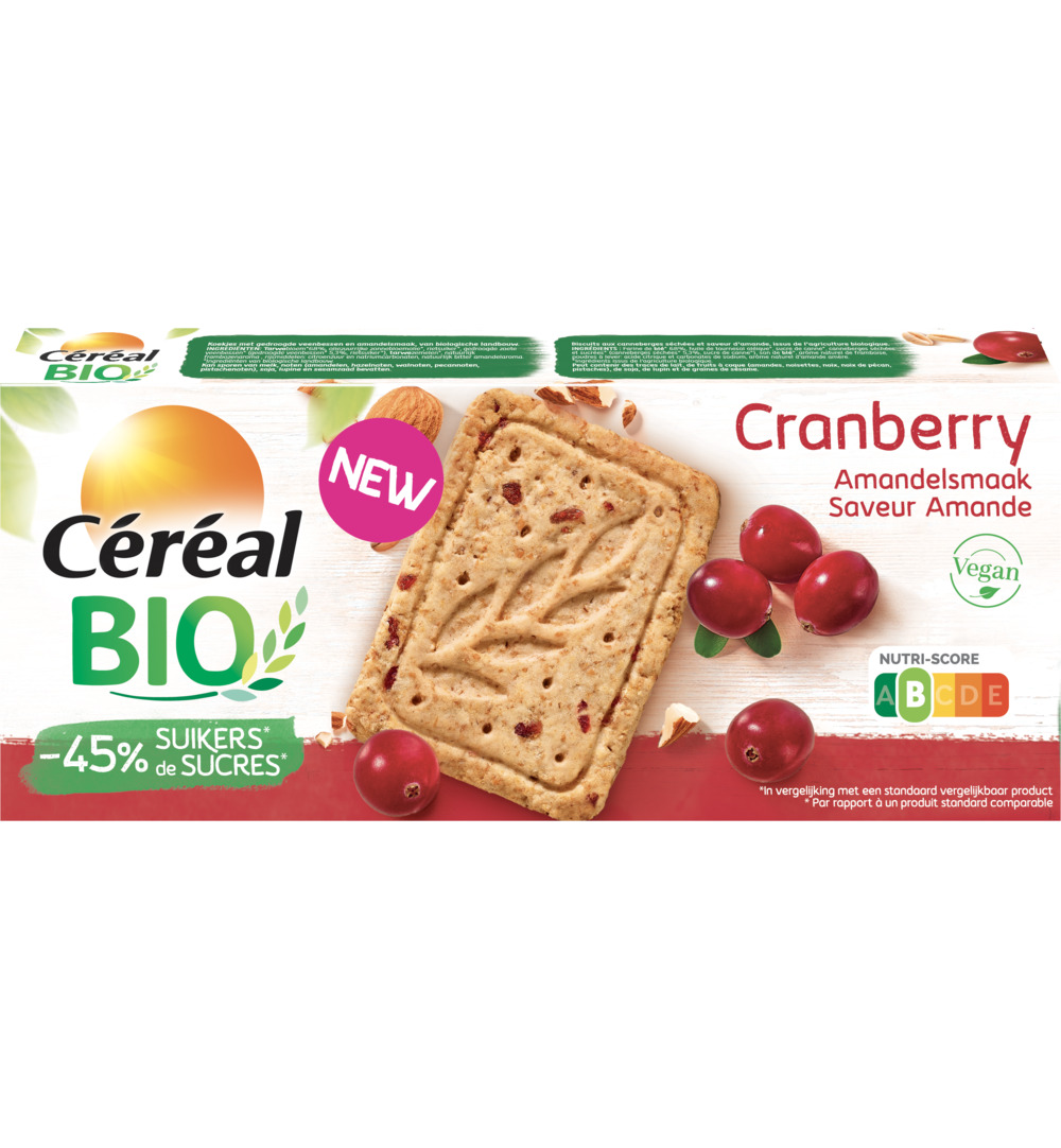Céréal Bio Cranberry amandelen (132 gr)
