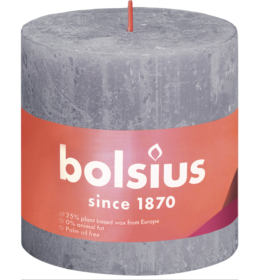Bolsius Shine Rustiekkaars Frosted Lavender (1 stuk)