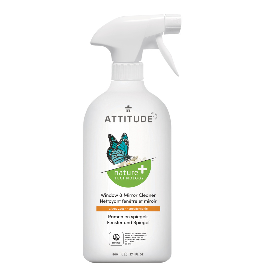 Attitude Nature+ Raam- En Spiegelreiniger Spray (800 ml)