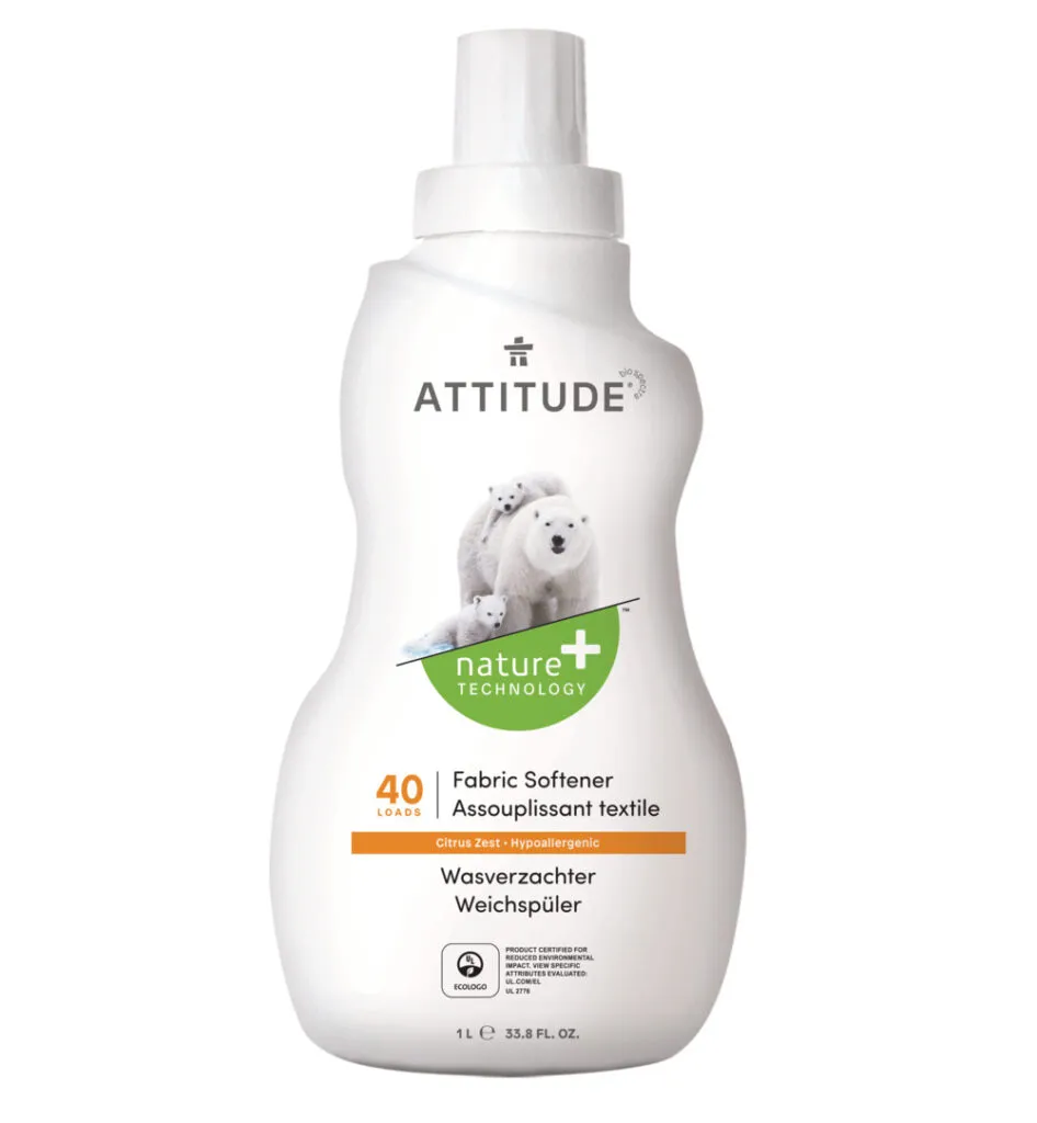 Attitude Nature+ Wasverzachter 40 Beurten Citrus Zest (1040 ml)