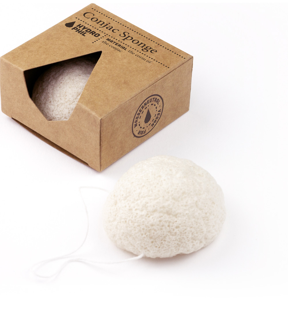 Hydrophil Konjac Spons 100% Plantaardig (1 stuk)