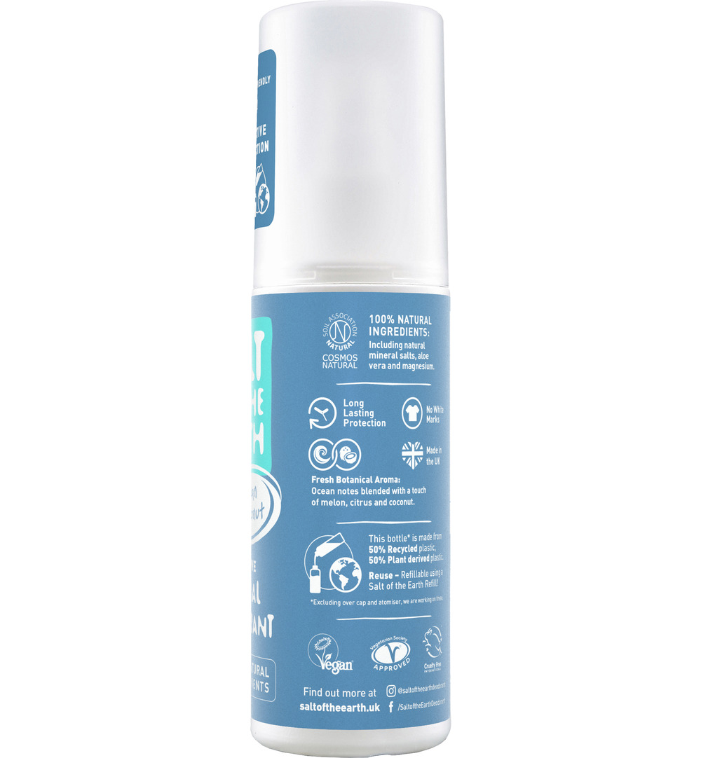 Salt Of The Earth Natural Deodorant Spray, Ocean & Coconut (100 ml) - image 2